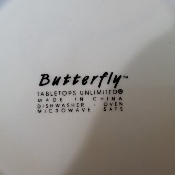 Porcelain Butterfly Dishes - Picture 2 of 2